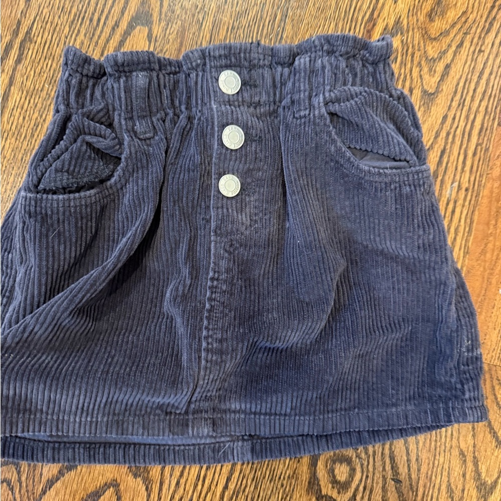 Zara Stylish grey Corduroy Kids Skirt